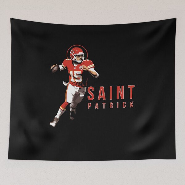Item preview, Saint Patrick Mahomes Day Tee  Kansas City Chiefs Tapestry  designed and sold by RhiannonStroman.