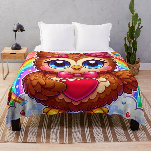 Item preview, Cute Owl with Rainbow and Heart designed and sold by Jbl55.