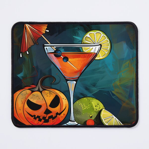 Item preview, Mixing Magic- Cocktail, Pumpkin and Citrus in a Festive Halloween Scene designed and sold by OlfactoART Studio.