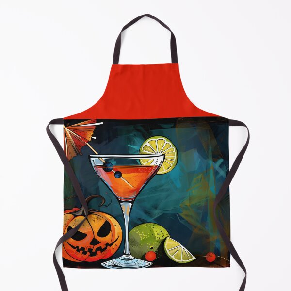 Item preview, Mixing Magic- Cocktail, Pumpkin and Citrus in a Festive Halloween Scene designed and sold by OlfactoART Studio.
