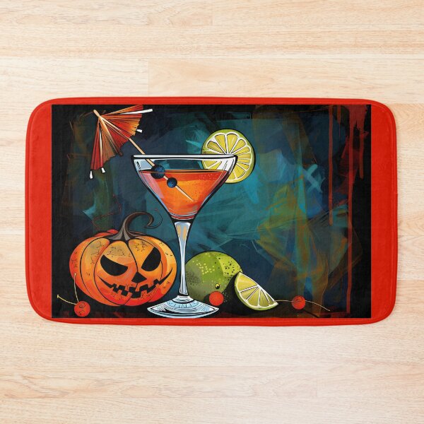 Item preview, Mixing Magic- Cocktail, Pumpkin and Citrus in a Festive Halloween Scene designed and sold by OlfactoART Studio.