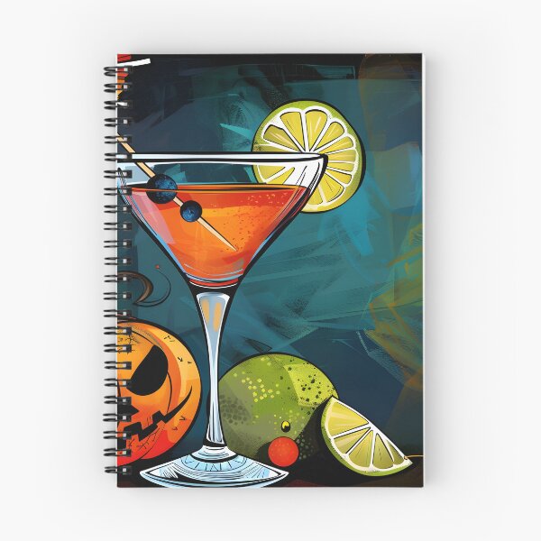 Item preview, Mixing Magic- Cocktail, Pumpkin and Citrus in a Festive Halloween Scene designed and sold by OlfactoART Studio.