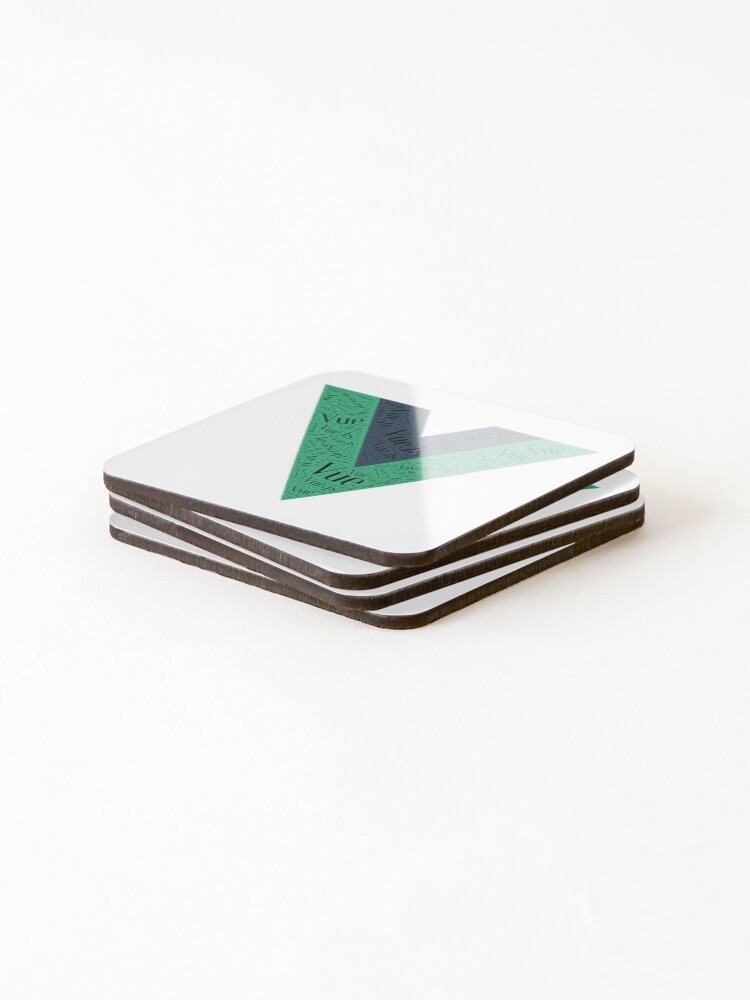 Thumbnail 4 of 5, Coasters (Set of 4), Vue JS VueJS JavaScript Framework Classic designed and sold by MAntoneDouglas.