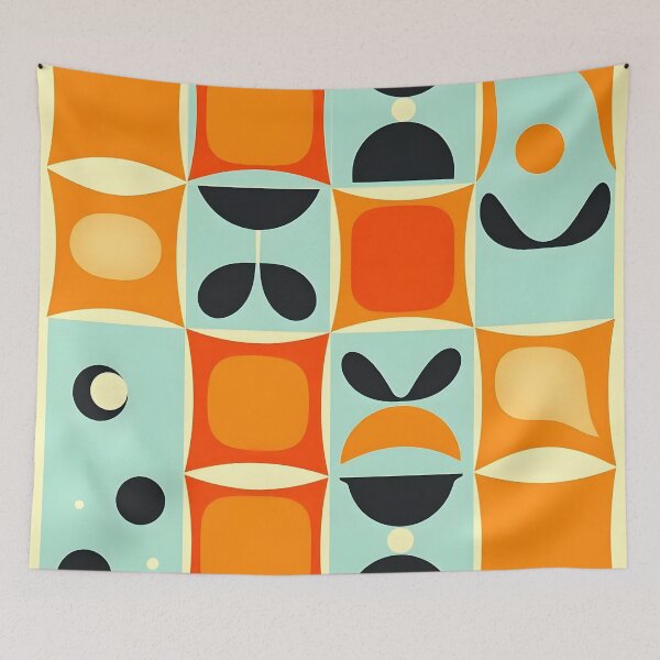 Item preview, Retro Mid Century Modern Pattern  designed and sold by GraphicsClub.