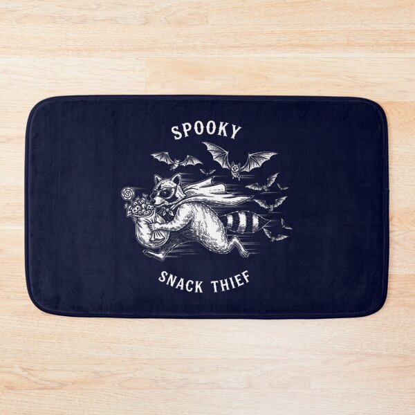 Item preview, funny vintage raccoon halloween “Spooky Snack Thief” designed and sold by halazidan.