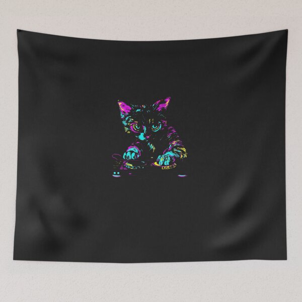 Item preview, Cat-Dj-Turntable-Dj-Cat-Dance-Club-Music-Producer-Edm-House-(1) designed and sold by elleryngvodde.
