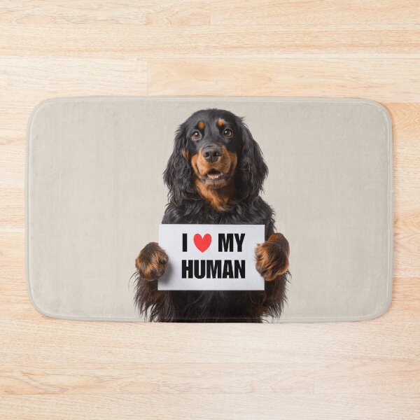 Item preview, Cute Gordon Setter dog with Signboard I love my Human  designed and sold by LazyOwlStore.