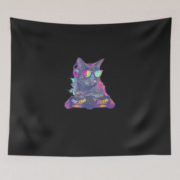 Item preview, Cat-Dj-Turntable-Dj-Cat-Dance-Club-Music-Producer-Edm-House designed and sold by elleryngvodde.