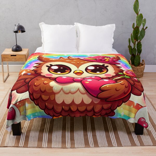 Item preview, Cute Owl with Rainbow and Heart designed and sold by Jbl55.