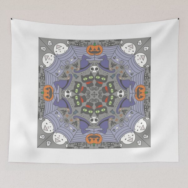 Item preview, Halloween tapestry designed and sold by TomatoMart.
