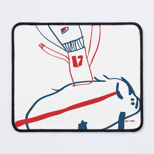 Item preview, Josh Allen 17 Cartoon Buffalo Doodle Art designed and sold by KarieFistlert.