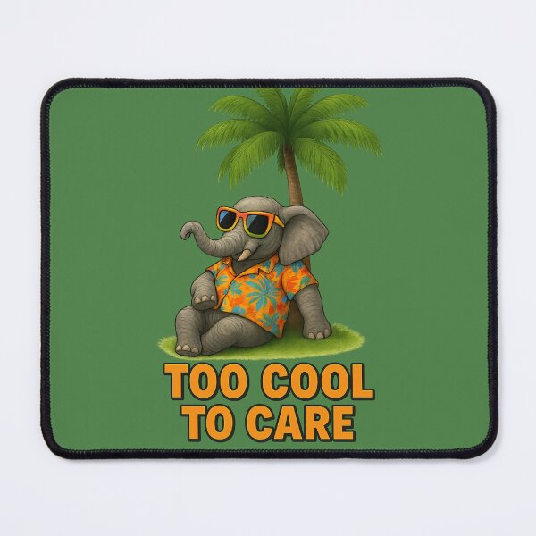 Item preview, Funny Cool Elephant in Hawaiian Shirt – Tropical Summer Vibes Cartoon Design designed and sold by Tender Flower Clothing.
