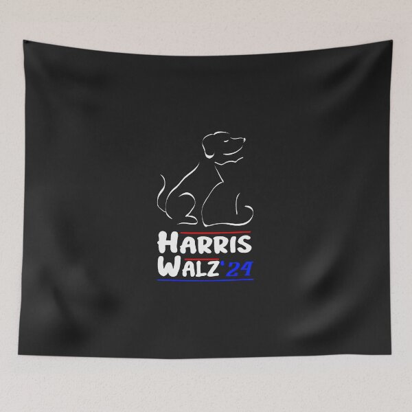 Item preview, Cat-Dog-Ladies-For-Kamala-2024-President-Kamala-Harris-Walz designed and sold by elleryngvodde.