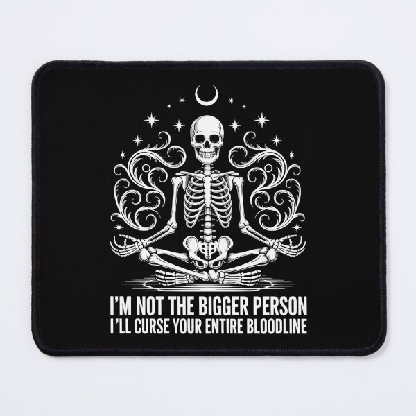 Item preview, Halloween Sarcastic Skeleton Funny Sayings Joke designed and sold by DoorwayThreads.
