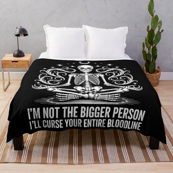 Item preview, Halloween Sarcastic Skeleton Funny Sayings Joke designed and sold by DoorwayThreads.