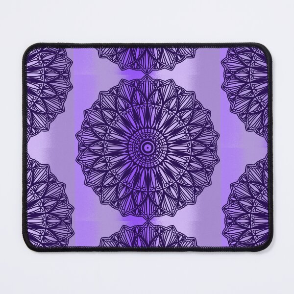 Item preview, Violet purple watercolor spiritual Bohemian Mandala Art Intricate Pattern Flower Spiritual Abstract Decorative Design designed and sold by DivineMandala.