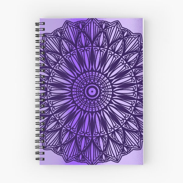 Item preview, Violet purple watercolor spiritual Bohemian Mandala Art Intricate Pattern Flower Spiritual Abstract Decorative Design designed and sold by DivineMandala.