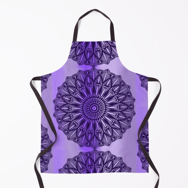 Item preview, Violet purple watercolor spiritual Bohemian Mandala Art Intricate Pattern Flower Spiritual Abstract Decorative Design designed and sold by DivineMandala.