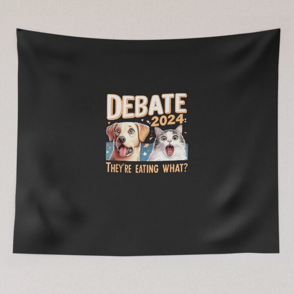 Item preview, Cat-Dog-Lovers-Election-Day-Debate-2024-They'Re-Eating-What designed and sold by elleryngvodde.
