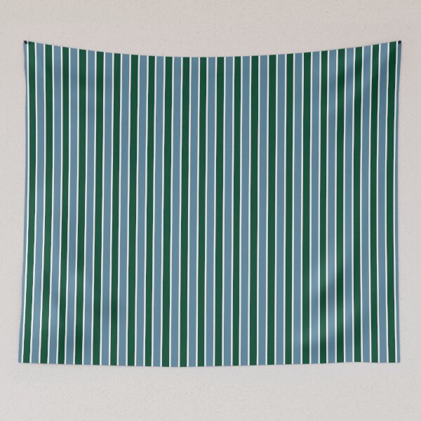 Item preview, Blue and Green and Thin White Stripes Pinstripes designed and sold by OneThreeSix.