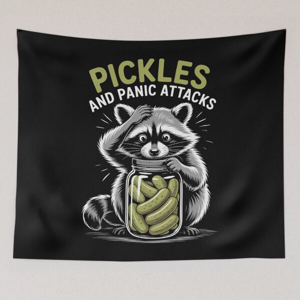 Item preview, Panic Attacks Raccoon Meme Mental Health designed and sold by DoorwayThreads.
