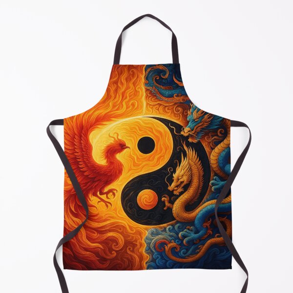 Item preview, Yin Yang Phoenix and Dragon designed and sold by Kaleidoscope Print.