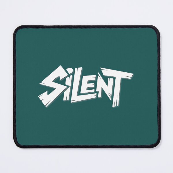 Item preview, SILENT Bold White Text Graphic designed and sold by Rhonda Hayden.