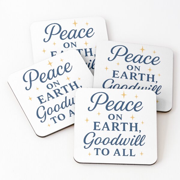 Item preview, Peace on Earth, Goodwill to All | Christian Christmas Scripture Art & Faith Apparel designed and sold by Tender Flower Clothing.