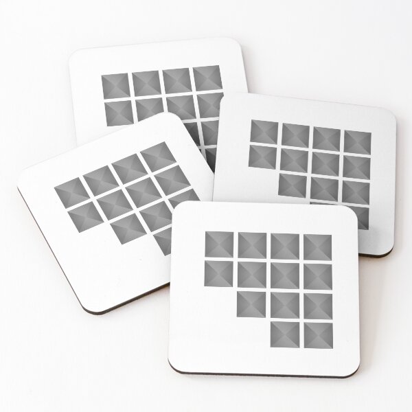 Item preview, silver square studs designed and sold by sweetb3rry.