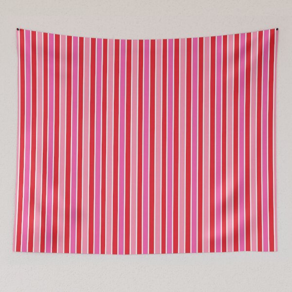 Item preview, Red, Pink and Thin White Stripes Pinstripes designed and sold by OneThreeSix.