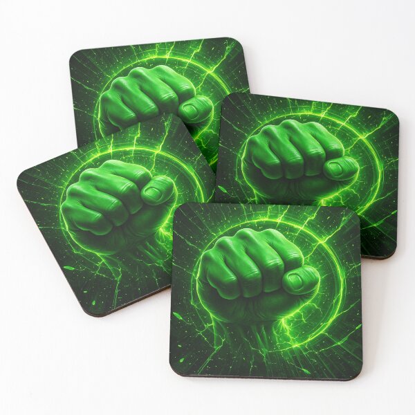 Item preview, Green Power Fist designed and sold by Kaleidoscope Print.