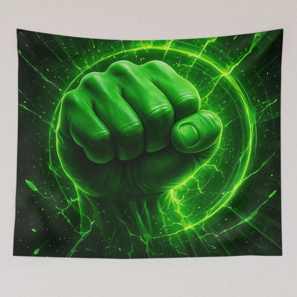 Item preview, Green Power Fist designed and sold by Kaleidoscope Print.