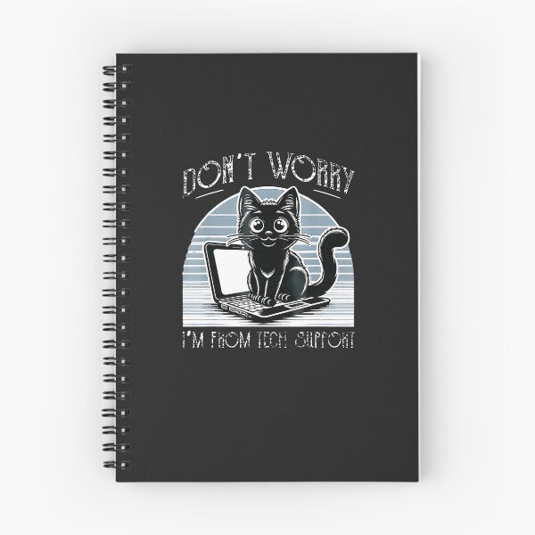 Item preview, Cat-Don'T-Worry-I'M-From-Technical-Support-Sysadmin-Funny designed and sold by elleryngvodde.