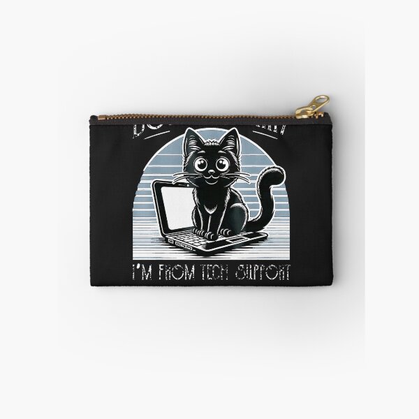 Item preview, Cat-Don'T-Worry-I'M-From-Technical-Support-Sysadmin-Funny designed and sold by elleryngvodde.