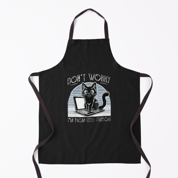 Item preview, Cat-Don'T-Worry-I'M-From-Technical-Support-Sysadmin-Funny designed and sold by elleryngvodde.