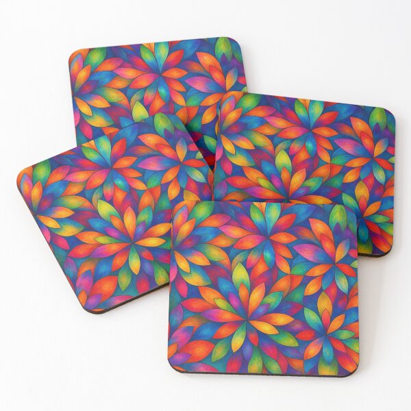 Item preview, Shimmering floral mosaic of colors designed and sold by Sigtrix.