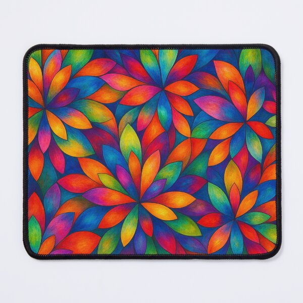 Item preview, Shimmering floral mosaic of colors designed and sold by Sigtrix.