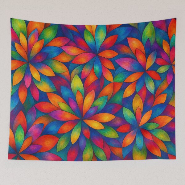 Item preview, Shimmering floral mosaic of colors designed and sold by Sigtrix.