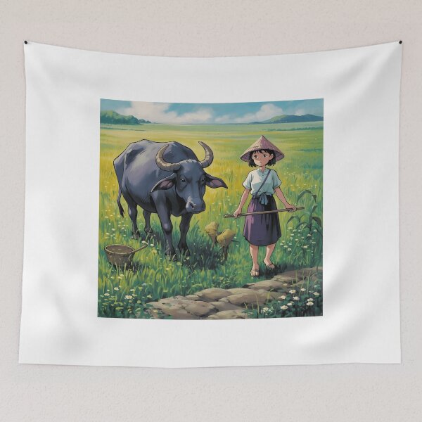 Item preview, The Village Buffalo and girl chill 1 designed and sold by VictorKnott238.