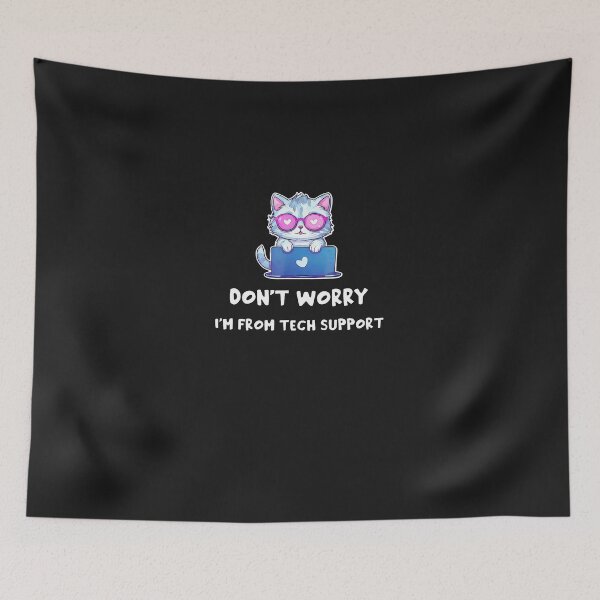 Item preview, Cat-Don'T-Worry-I'M-From-Tech-Support-(6) designed and sold by houfwopa.
