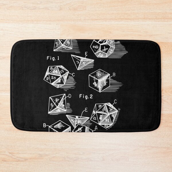 Item preview, D20 Role Playing Dice Set Patent Prints 1999 designed and sold by SolomonGarment.