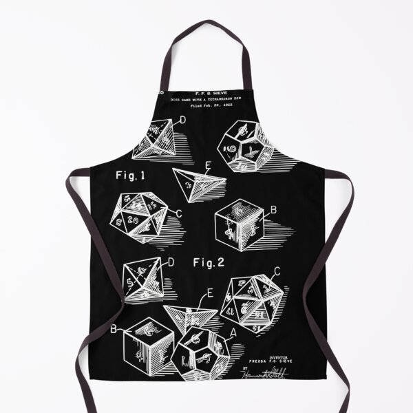 Item preview, D20 Role Playing Dice Set Patent Prints 1999 designed and sold by SolomonGarment.