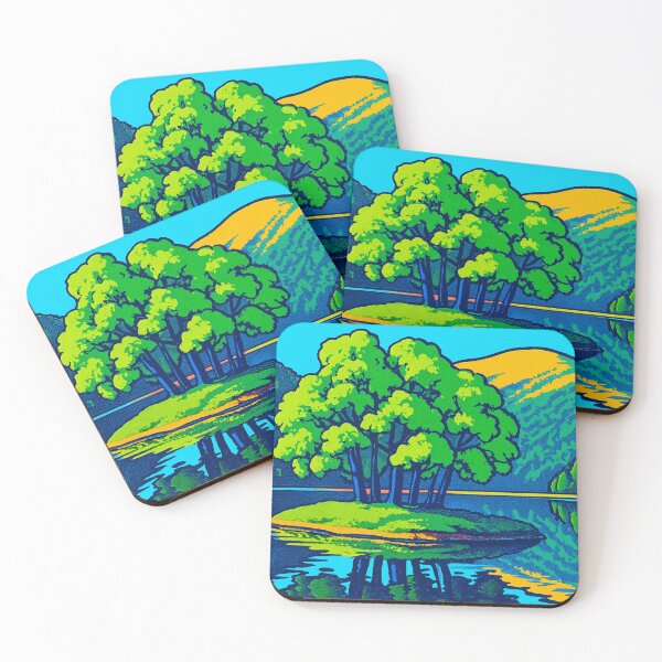 Item preview, Island tranquility in pop colors designed and sold by Sigtrix.