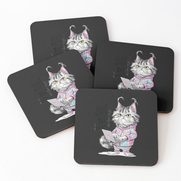 Item preview, Cat-Don'T-Worry-I'M-From-Tech-Support-Cat-Lover-Design-(1) designed and sold by houfwopa.