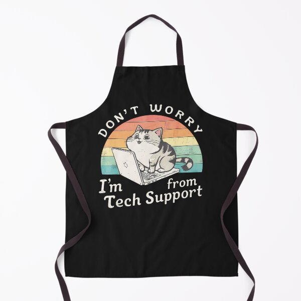 Item preview, Cat-Don'T-Worry-I'M-From-Tech-Support-Vintage-Cat-(3) designed and sold by houfwopa.