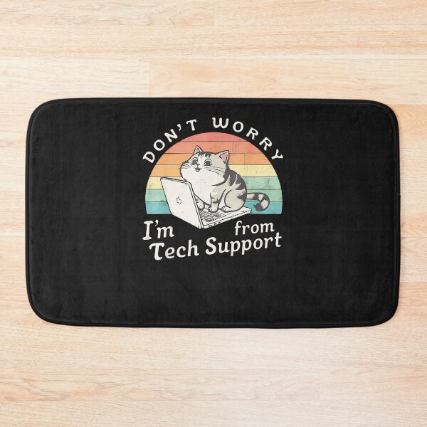 Item preview, Cat-Don'T-Worry-I'M-From-Tech-Support-Vintage-Cat-(3) designed and sold by houfwopa.