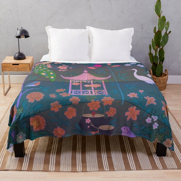 Item preview, Chinoiserie Garden by Moonlight — Enchanted Night of Lanterns and Birds designed and sold by Sugar Wisdom .