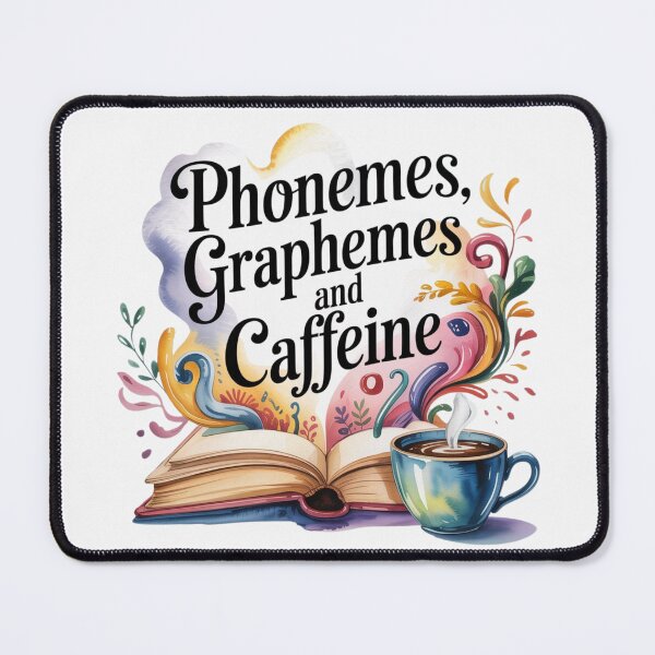Item preview, Phonemes Graphemes and Caffeine Funny Reading Teacher  designed and sold by ManiaGrania.