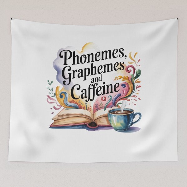 Item preview, Phonemes Graphemes and Caffeine Funny Reading Teacher  designed and sold by ManiaGrania.