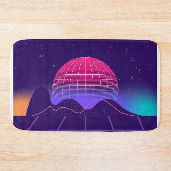 Item preview, Vaporwave Aesthetic - Retro 80s 90s Sunset Grid , Trippy Nostalgic Art designed and sold by Amalzaki.
